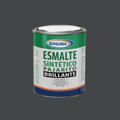 PINTURA ESMALTE SINTETICO PAJARITO COLOR GRIS MAQUINA 1/4 GL MARCA SOQUINA