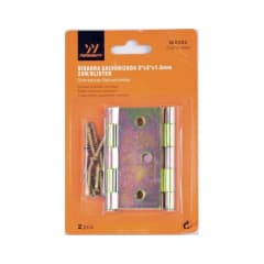 BISAGRA GALV CUADRADA 3*3X1.6MM 2UN/BLISTER FWYY