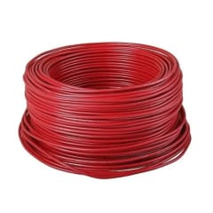 CABLE LIBRE HALOGENO 1.5MM COLOR ROJO ROLLO 100 MTS