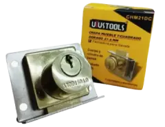 CHAPA MUEBLE DORADO T/CUADRADO 21.6mm (CM-24C) UYU