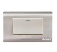 CONMUTADOR EMPO. SIMPLE 16A ACERO-INOX CURVA UYU