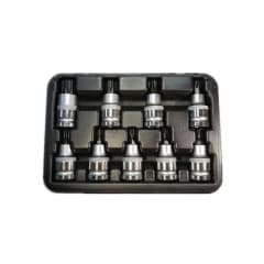 JUEGO BIT TORX 9PCS DR 1/2'' CORTO T20-T70 UYU-TAIWAN