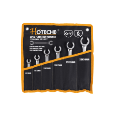 SET LLAVES DE TUERCA ABOCINADA DE 6 PIEZAS HOTECHE