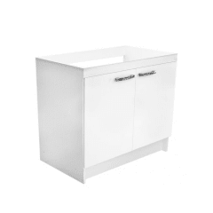 MUEBLE BASE LAVA PLATO 45X80X80CM COLOR BLANCO TEXTURADO