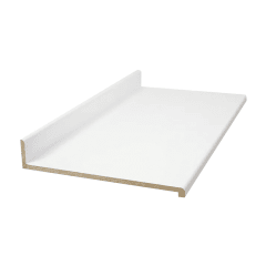 CUBIERTA POSTFORMADA MESON CON RESPALDO 180° BLANCO MATE 18MM 50X100CM