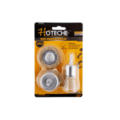 JGO ESCOBILLA PARA TALADRO 3PCS HOTECHE