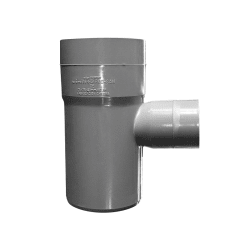 TEE PVC SAN D 75X40 GRIS