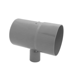 TEE PVC SAN D 110X50 GRIS