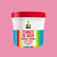 PINTURA ESMALTE AL AGUA ROSADO 1GL IRIS