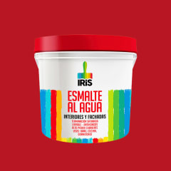 PINTURA ESMALTE AL AGUA ROJO ITALIANO 1GL IRIS