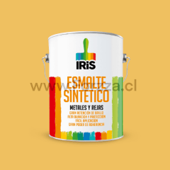 PINTURA ESMALTE SINTETICO COLOR AMARILLO GIRASOL 1GL MARCA IRIS