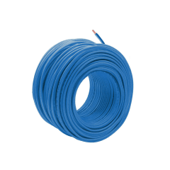 ALAMBRE DE COBRE AISLADO 2.5MM COLOR AZUL ROLLO 100MTS