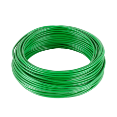 CABLE LIBRE HALOGENO 4MM COLOR VERDE ROLLO 100MTS