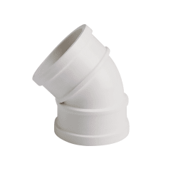 CODO 45° 75MMU-PVC SANITARIO BLANCO H-H FORZZA