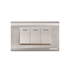 INTERRUPTOR EMPO. TRIPLE 16A ACERO-INOX CURVA UYUSTOOLS