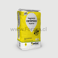 PEGAMENTO CERAMICA SUPERIOR WEBER SACO 25KG