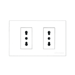 TOMACORRIENTE EMPO DOBLE 16A PC-BLANCA UYUSTOOLS