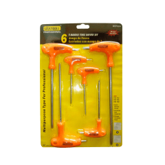 JUEGO DESTORNILLADOR PUNTA ESTRELLA MANGO TIPO T 6PCS UYUSTOOLS