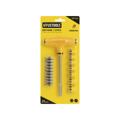 DESTORNILLADOR ''T'' 21PCS UYU DET21U