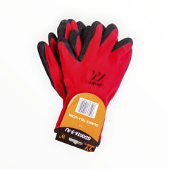 GUENTE TELA+GOMA 0016 (ROJO+NEGRO) 8'' GD0016-8-RJ