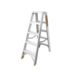 ESCALERA DE DOBLE CARA 2x5 STEPS (150Kg) INGCO HLAD01051
