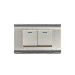 ME - INTERRUPTOR EMPO.DOBLE ACERO-INOX UYUS INT402U
