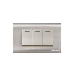 ME - INTERRUPTOR EMPO.TRIPLE ACERO-INOX C/CURVA UYUS INT503U