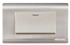 ME-INTERRUPTOR EMPO. SIMPLE 16A ACERO-INOX CURVA UYU