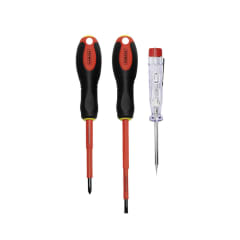 JGO DESARMADOR 3P KAMASA AISLANTE Y PILOTO KM-1035