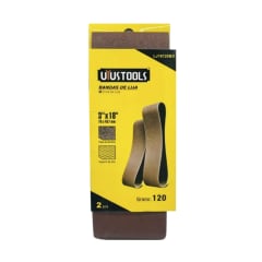 BANDAS DE LIJA 2PCS 3PULX18PUL 120# UYU LJ18120BD