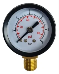 MANOMETRO 0-6BAR ZG 1/4 AQUASTRONG PG-P40R