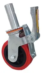 RUEDA DE ANDAMIO PVC ROJO 6PULGADAS 300KG