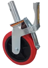RUEDA DE ANDAMIO PVC ROJO 8PULGADAS 380KG
