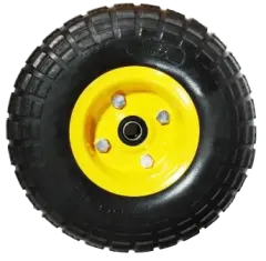 RUEDA DE CARRO MACIZA M/PU 10 PULGADAS