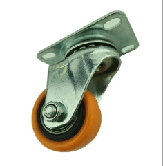 RUEDA INDUSTRIAL PVC/NARANJO 30KG 1,5''UYU