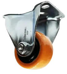 RUEDA INDUSTRIAL PVC/NARANJO DIRECCIONAL 80KG 2.5''UYU