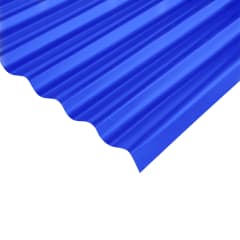 CALAMINA PVC ONDULADA AZUL 1.0MM 3.7M X 0.93M 3.44M2