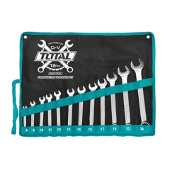 JUEGO DE LLAVES MIXTAS 12PCS MARCA TOTAL THT1022121