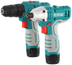 KIT TALADROS COMBINADO 12 V TOTAL TKLI1201