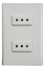 TOMACORRIENTE EMPOTRADO DOBLE 10A PC- BLANCA