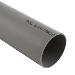 TUBO PVC SANITARIO BLANCO 75MMX6MT
