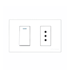 TOMACORRIENTE CON INTERRUPTOR 10A PC-BLANCA UYUSTOOLS