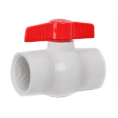 LLAVE PASO PVC 1/2 CON ROSA