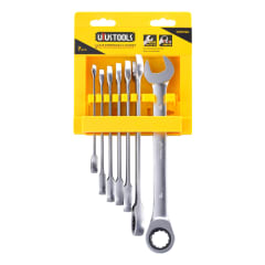 LLAVE COMBINADA RACHET 7PCS 8-19MM UYU
