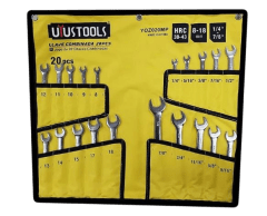 LLAVE COMBINADA 20PCS (8-18MM + 1/4-7/8PULG)