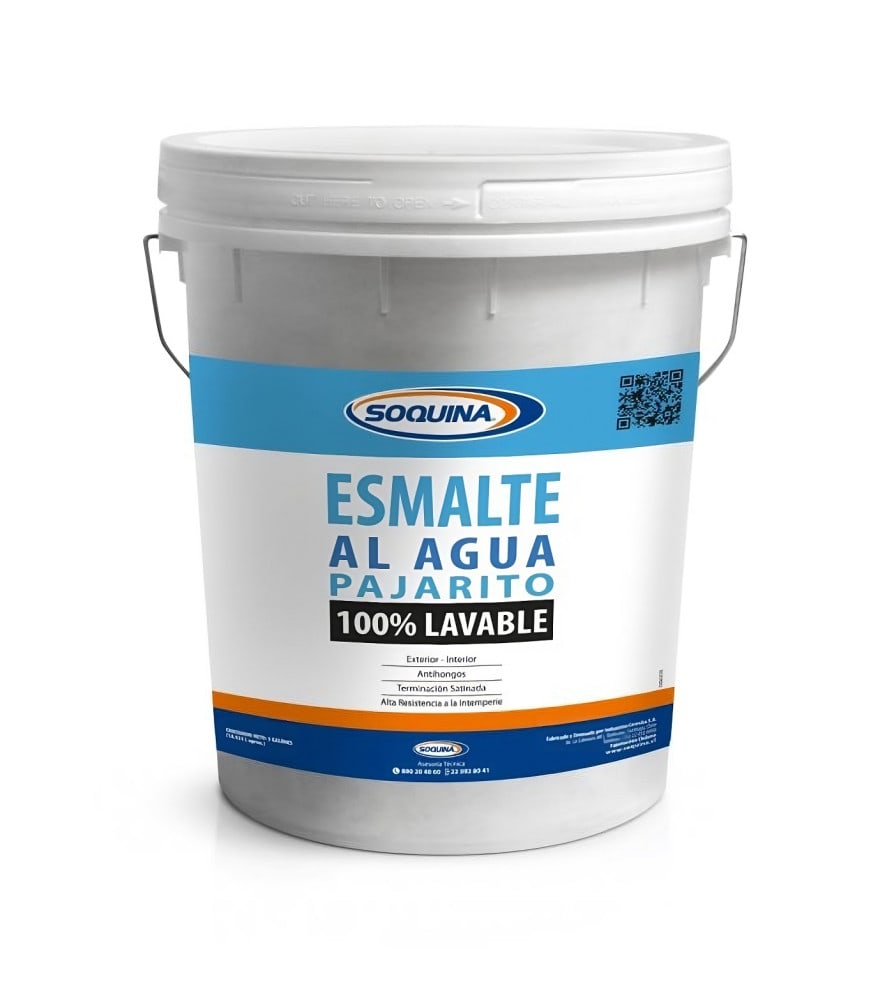 ESMALTE AL AGUA PAJARITO BASE INTEN1