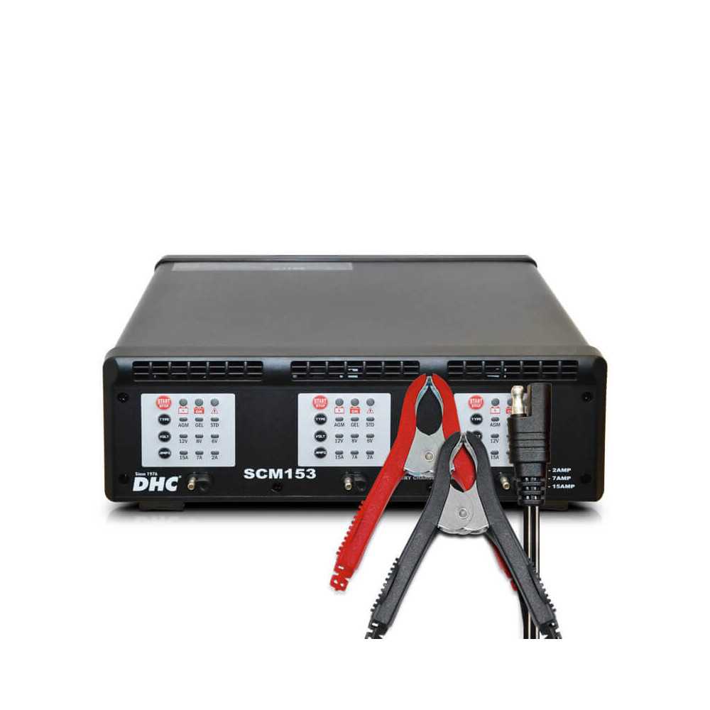 CARGADOR MANTENEDOR DE BATERIA 6/12V 3 ESTACIONES DHC1