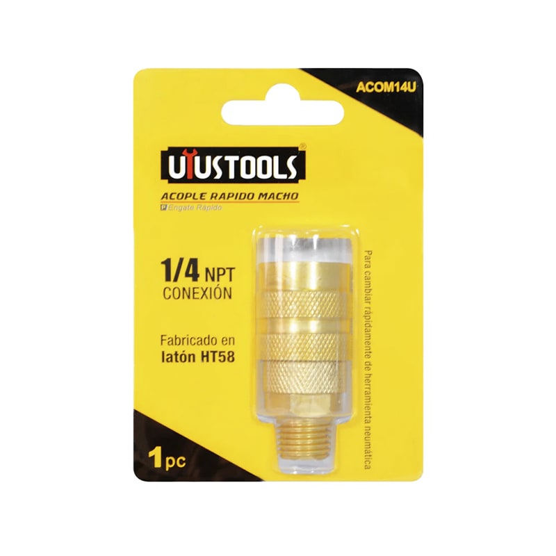 ACOPLE RAPIDO MACHO 1/4 NPT UYUSTOOLS ACOM14U1