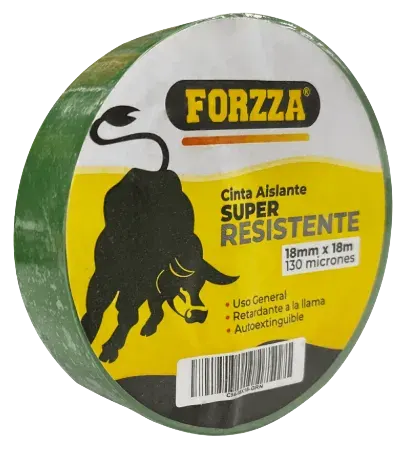 CINTA AISLANTE ELECTRICA TAPE VERDE 18MMX18M2