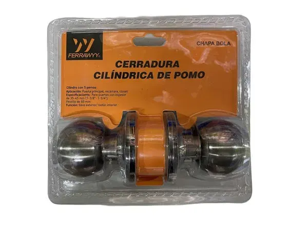 CERRADURA CILÍNDRICA DE POMO FERRAWYY CH5797BN-Y1